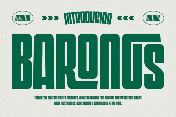 Barongs: A Bold Display Typeface for Modern Editorial Design