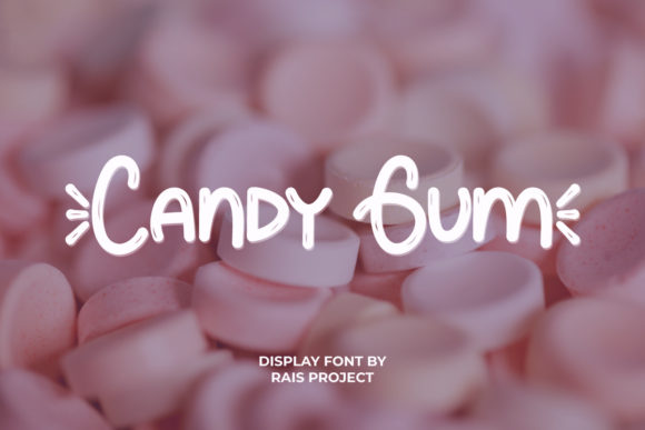 Candy Gum: A Shiny Display Font for Bold Branding Projects
