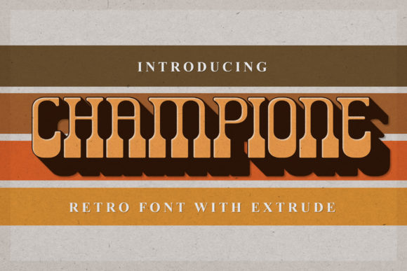 Champione: A Retro Display Font That Brings the 80s Back to Life