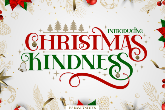 Christmas Kindness: A Festive Display Typeface for Modern Web Design