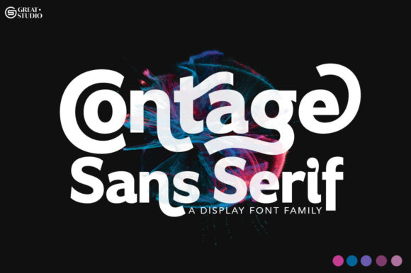 Contage: A Modern Display Font for Editorial Design