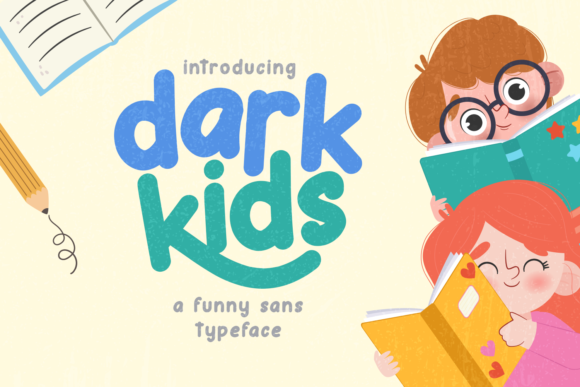 Dark Kids Font for Web Design: A Playful Display Typeface