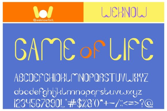 Game of Life: A Modern Display Font for Bold Brand Identity