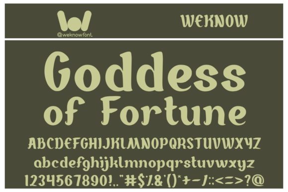 Goddess of Fortune: A Premium Display Font for Editorial Identity
