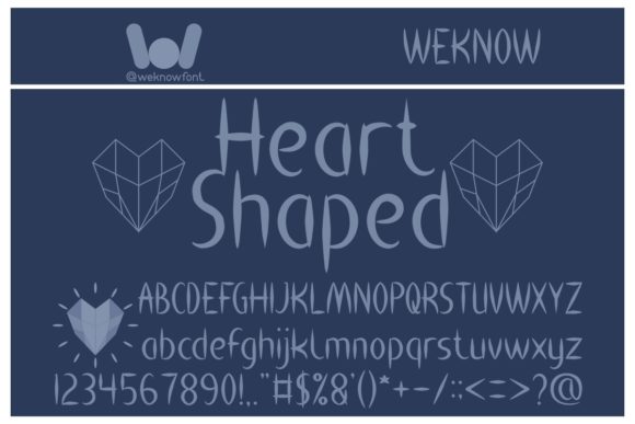 Heart Shaped Font Review for Campaign Design