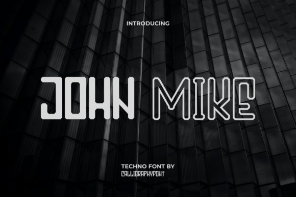 John Mike: The Sci-Fi Display Font for Bold Campaign Visuals