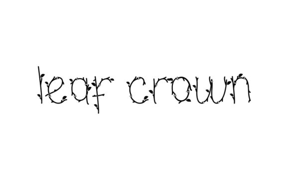 Leaf Crown: A Whimsical Display Typeface for Magical Branding