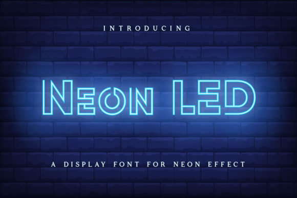 Neon Led: The Retro Display Font for Bold Web Design