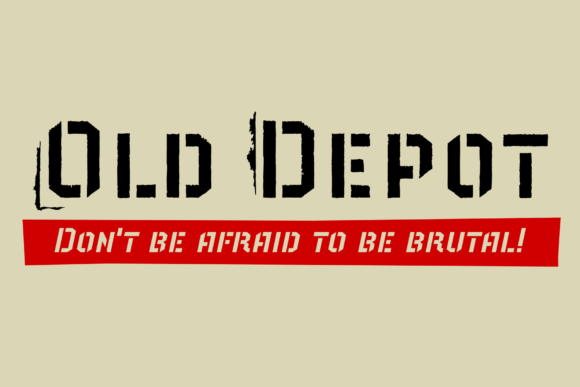 Old Depot: A Bold Display Typeface for Modern Editorial Design