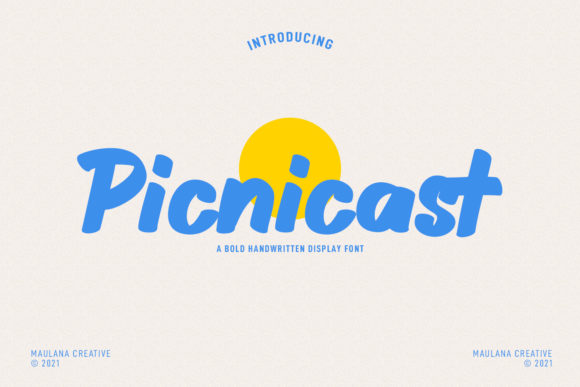 Picnicast: A Playful Font for Editorial Design