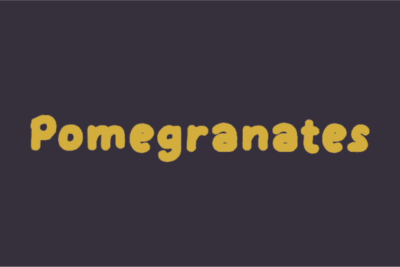 Pomegranates Font for Web Design