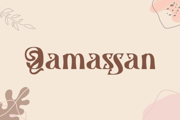 Qamassan: The Vintage Display Typeface for Bold Editorial Design