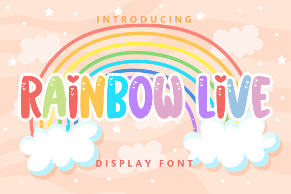 Rainbow Live: A Playful Display Font for Creative Branding