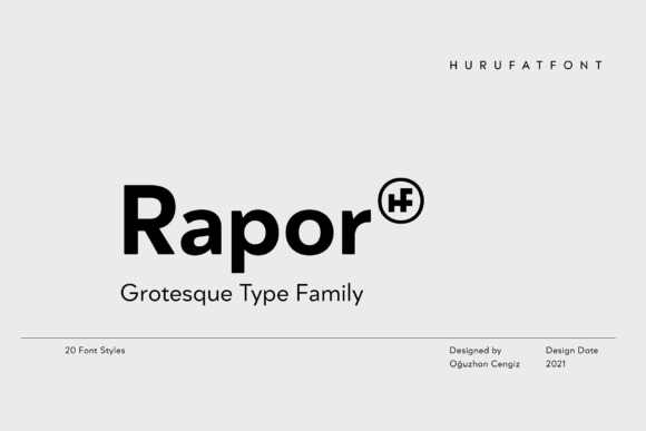 Rapor: The Modern Display Font That Elevates Campaign Visuals