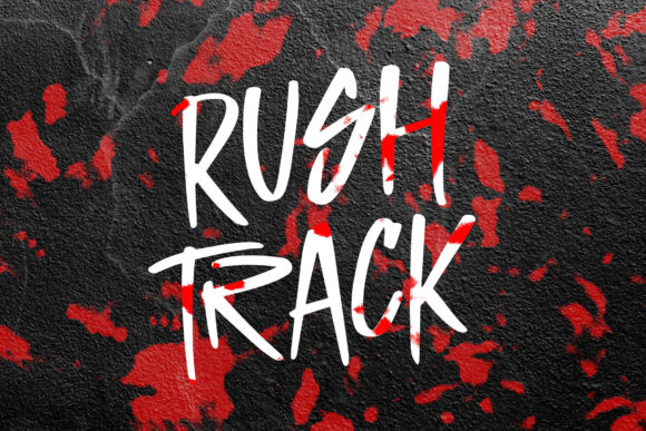 Rush Track Font for Handmade and Commercial Designs